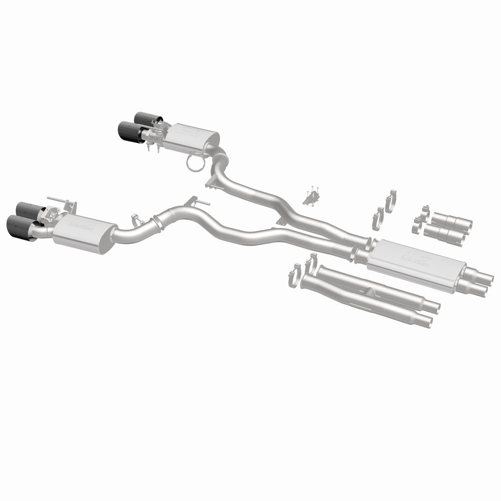 MagnaFlow Exhaust Products 19695 xMOD Series Carbon Fiber Tips Cat-Back System for Select Ford Mustang