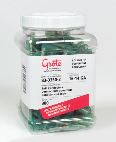 Grote 83-3350-3 Heat Shrinkable Butt Connectors - Polyolefin, 16 - 14 Gauge