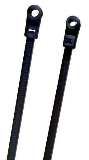 Grote 83-6105 Nylon Cable Ties, Screw Mount, 8” Length, 100 Pack