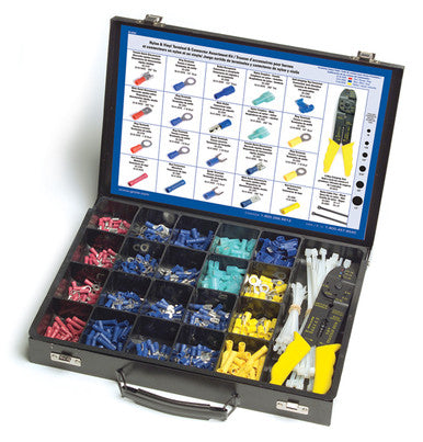 Grote 83-6540 Nylon & PVC Terminal Kits, PVC Assortment Kit, 650 Pack