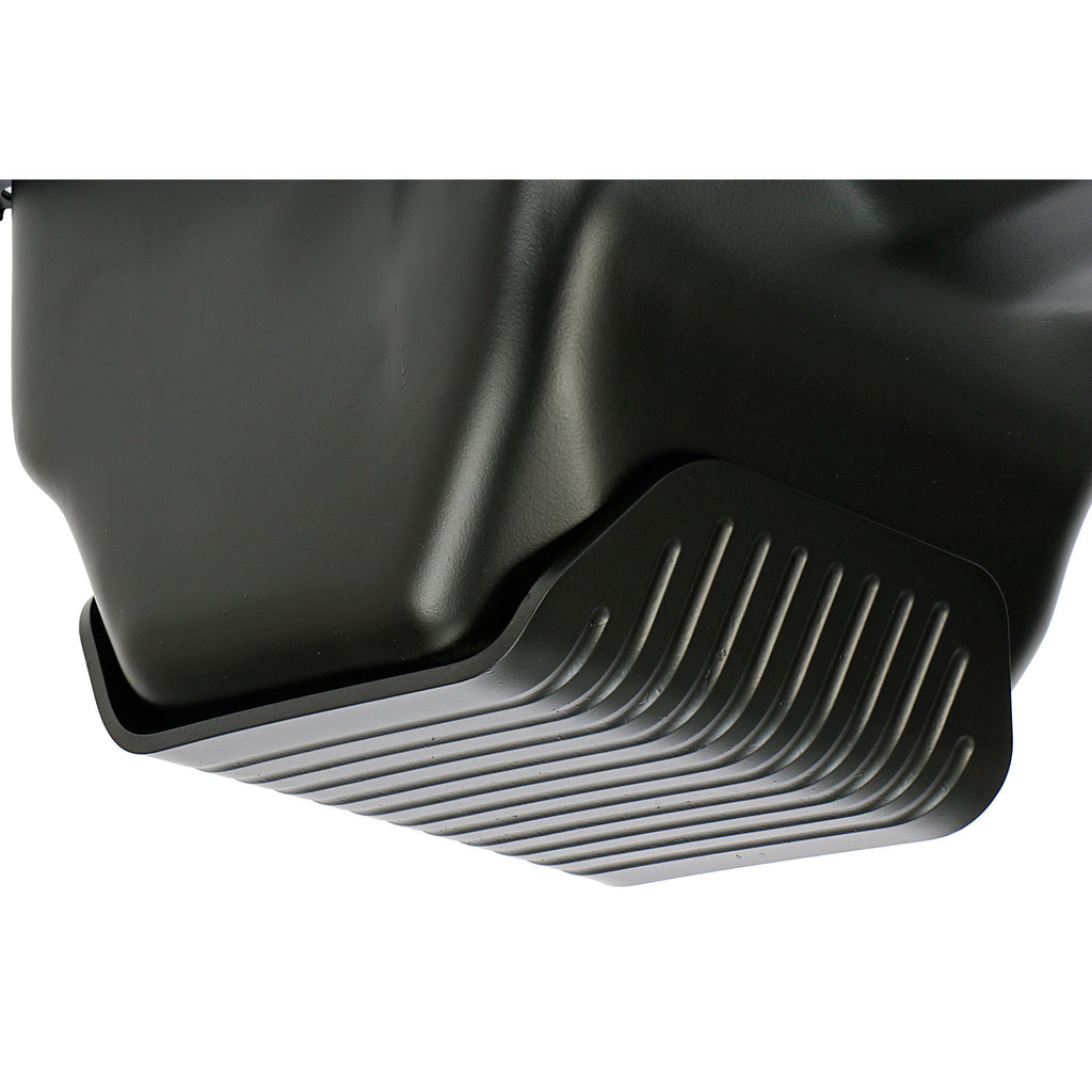 83-93-Ford-5.0L-Fox-Body-Slam-Guard-Oil-Pan;-Front-Sump--Asphalt-Black