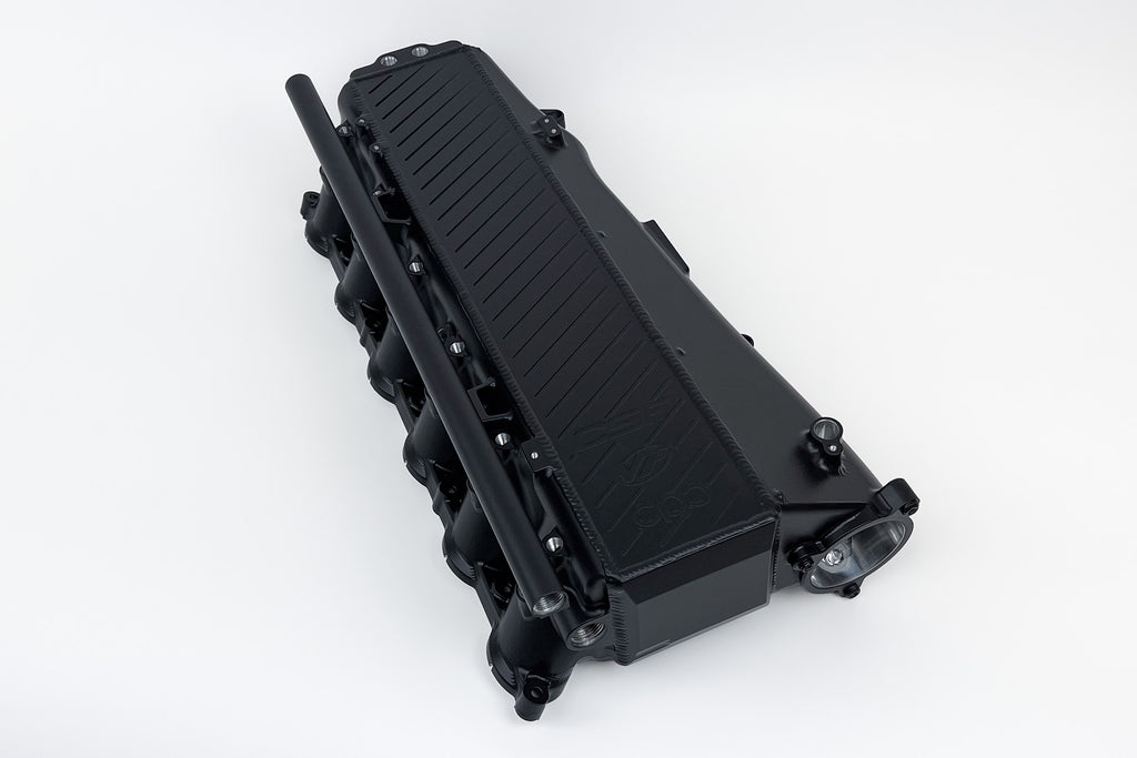 CSF Cooling - Racing & High Performance Division 8300B BMW Gen 1 B58 Charge Air Cooler Manifold - Thermal Dispersion Black for Select BMW 340i, BMW 340i GT xDrive, BMW 340i xDrive, BMW 440i, BMW 440i Gran Coupe, BMW 440i xDrive, BMW 440i xDrive Gran