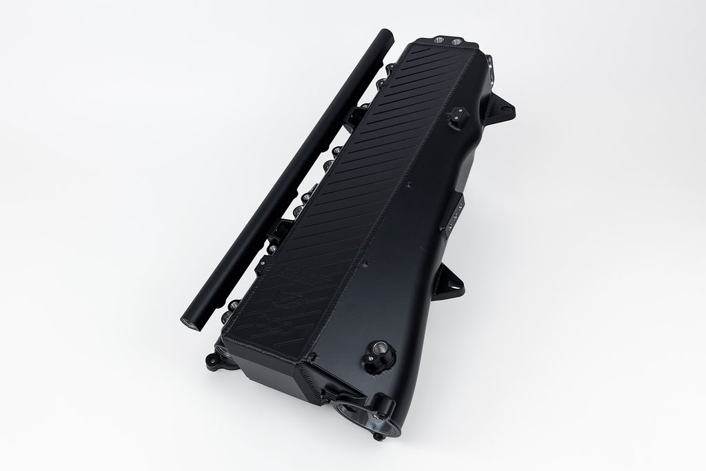 CSF Cooling - Racing & High Performance Division 8300B BMW Gen 1 B58 Charge Air Cooler Manifold - Thermal Dispersion Black for Select BMW 340i, BMW 340i GT xDrive, BMW 340i xDrive, BMW 440i, BMW 440i Gran Coupe, BMW 440i xDrive, BMW 440i xDrive Gran