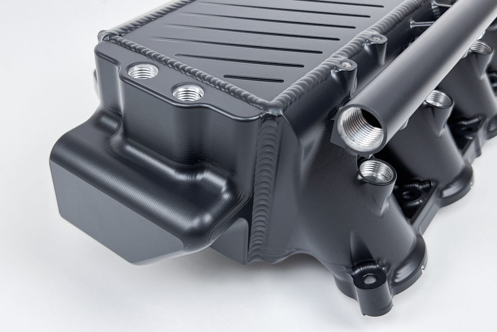 CSF Cooling - Racing & High Performance Division 8300B BMW Gen 1 B58 Charge Air Cooler Manifold - Thermal Dispersion Black for Select BMW 340i, BMW 340i GT xDrive, BMW 340i xDrive, BMW 440i, BMW 440i Gran Coupe, BMW 440i xDrive, BMW 440i xDrive Gran