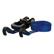 Load image into Gallery viewer, CURT 83019 16' Blue Cargo Strap with J-Hooks (733 lbs.)