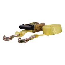 Load image into Gallery viewer, CURT 83036 14' Yellow Cargo Strap with J-Hooks (1,667 lbs.)