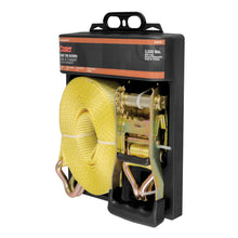 Load image into Gallery viewer, CURT 83047 27' Yellow Cargo Strap with J-Hooks (3,333 lbs.)
