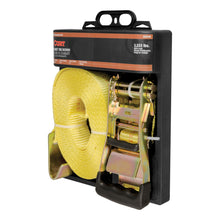 Load image into Gallery viewer, CURT 83048 27' Yellow Cargo Strap with Flat Hooks (3,333 lbs.)