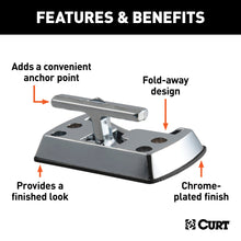 Load image into Gallery viewer, CURT 83060 Fold-Away Rope Hook (1,200 lbs.)