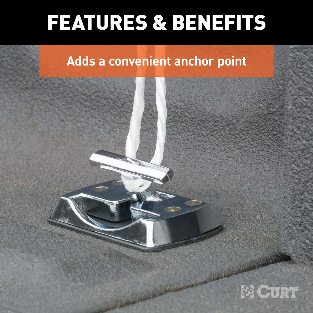 CURT 83060 Fold-Away Rope Hook (1,200 lbs.)