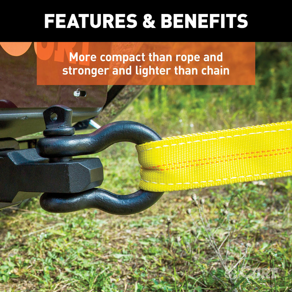 CURT 83066 2" x 30' Tow Strap (9,000 lbs. GVW)