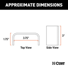 Load image into Gallery viewer, CURT 83072 Raw Steel Weld-On Stake Pocket (3-1/2" x 1-5/8" I.D.)