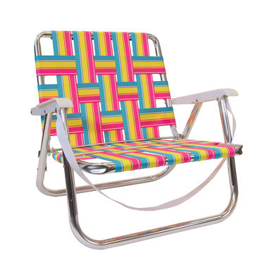 KUMA 831-KM-BTLC-LP Backtrack LOW Chair - Lollipop - Yellow/Pink/Teal
