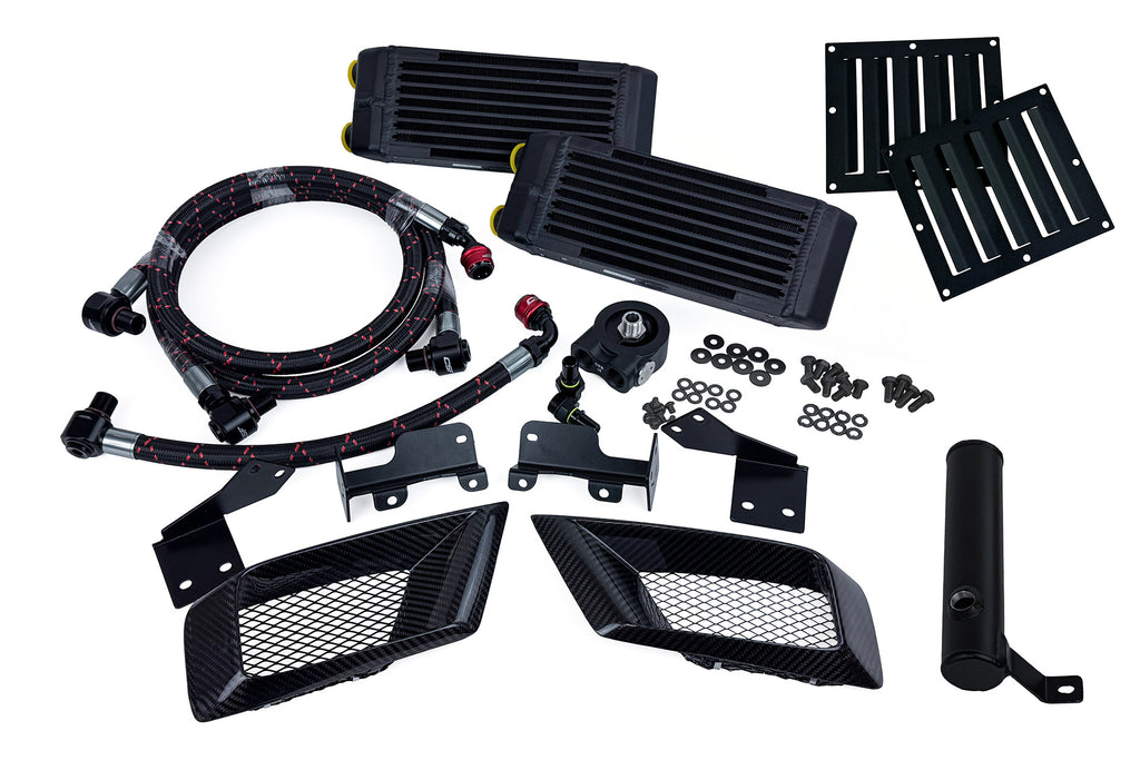 CSF Cooling - Racing & High Performance Division 8343 FL5 Honda Civic Type R Dual Engine Oil Cooler Kit for Select Honda Civic