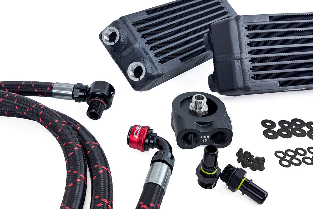 CSF Cooling - Racing & High Performance Division 8343 FL5 Honda Civic Type R Dual Engine Oil Cooler Kit for Select Honda Civic