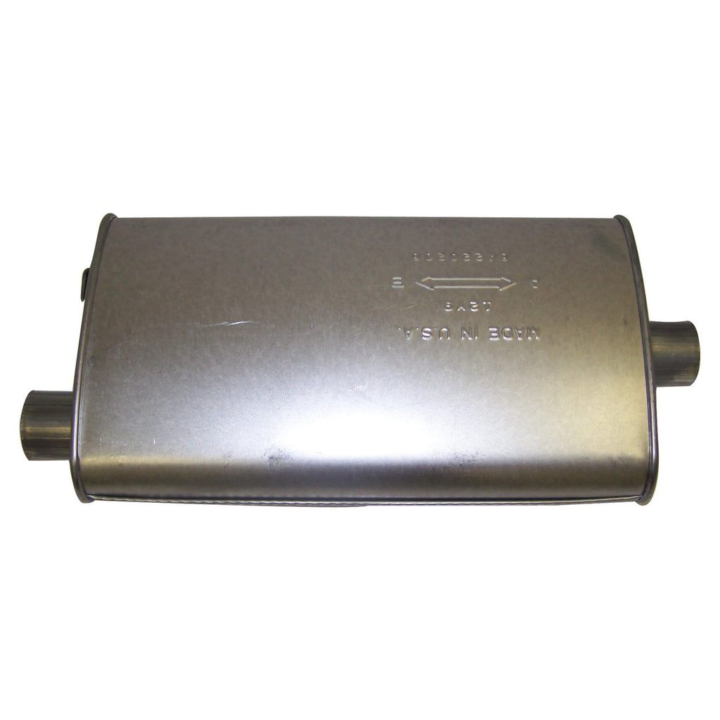 Crown Automotive Jeep Replacement 83502646 Muffler for 1986-1989 Jeep XJ Cherokee w/ 2.5L or 4.0L Engine, Oval Style for Select Jeep Cherokee