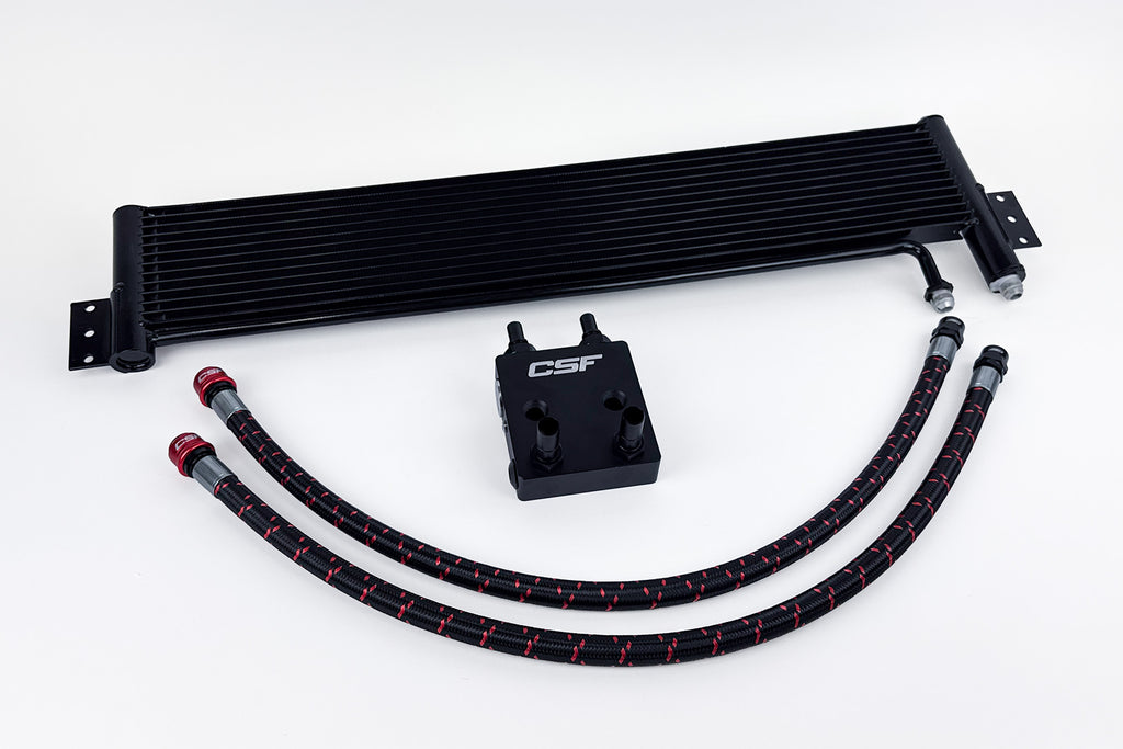 CSF Cooling - Racing & High Performance Division 8350 Ford Bronco 2.7L External Transmission Oil Cooler Kit for Select Ford Bronco