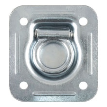 Load image into Gallery viewer, CURT 83600 1-1/2" x 1-1/2" Recessed Tie-Down Ring (5,000 lbs, Clear Zinc)