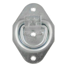 Load image into Gallery viewer, CURT 83601 1-3/8" x 1-7/8" Recessed Tie-Down Ring (1,200 lbs, Clear Zinc)