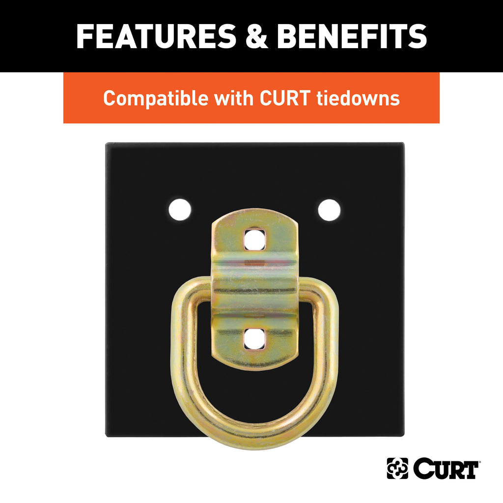 CURT 83607 6" Tie-Down Anchor Backing Plate