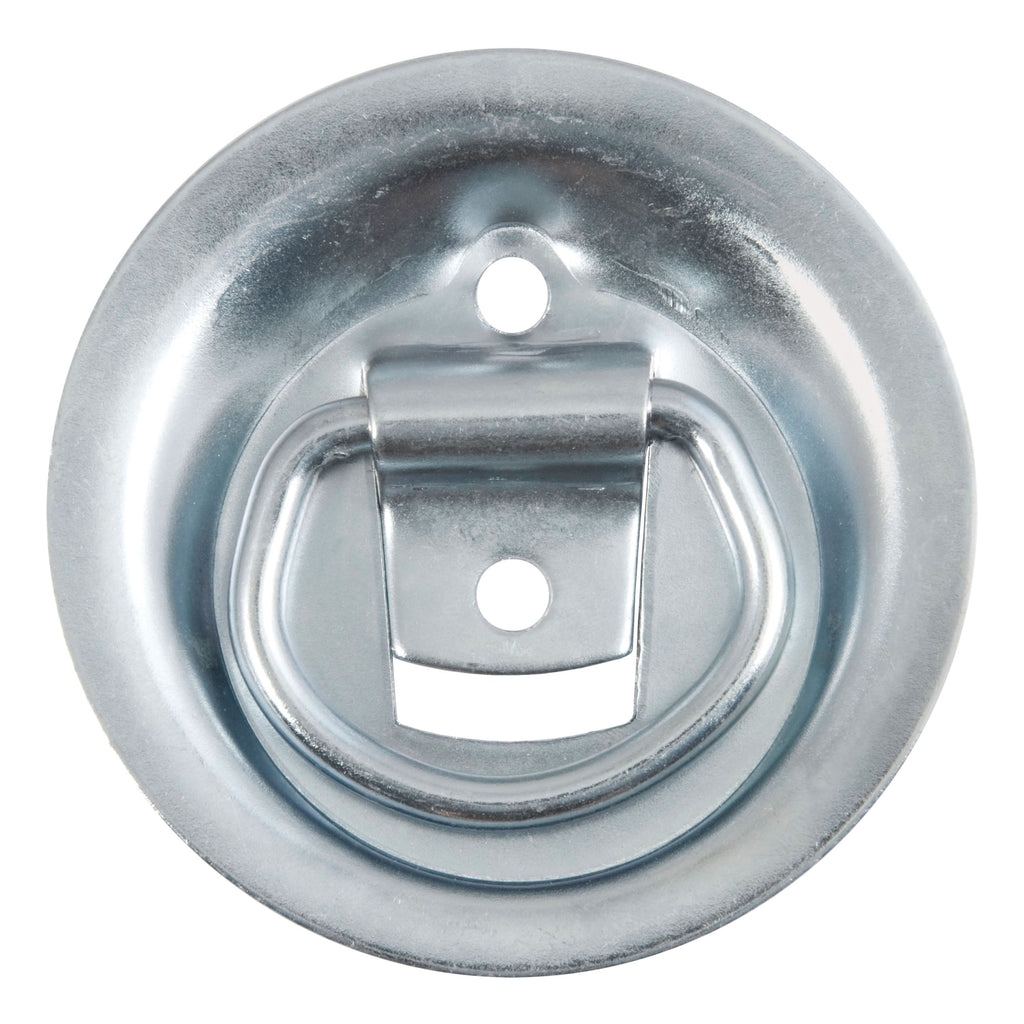CURT 83710 1-1/8" x 1-5/8" Recessed Tie-Down Ring (1,000 lbs, Clear Zinc)