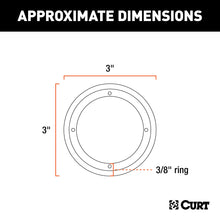 Load image into Gallery viewer, CURT 83720 Tie-Down Backing Plate Trim Ring for #83710