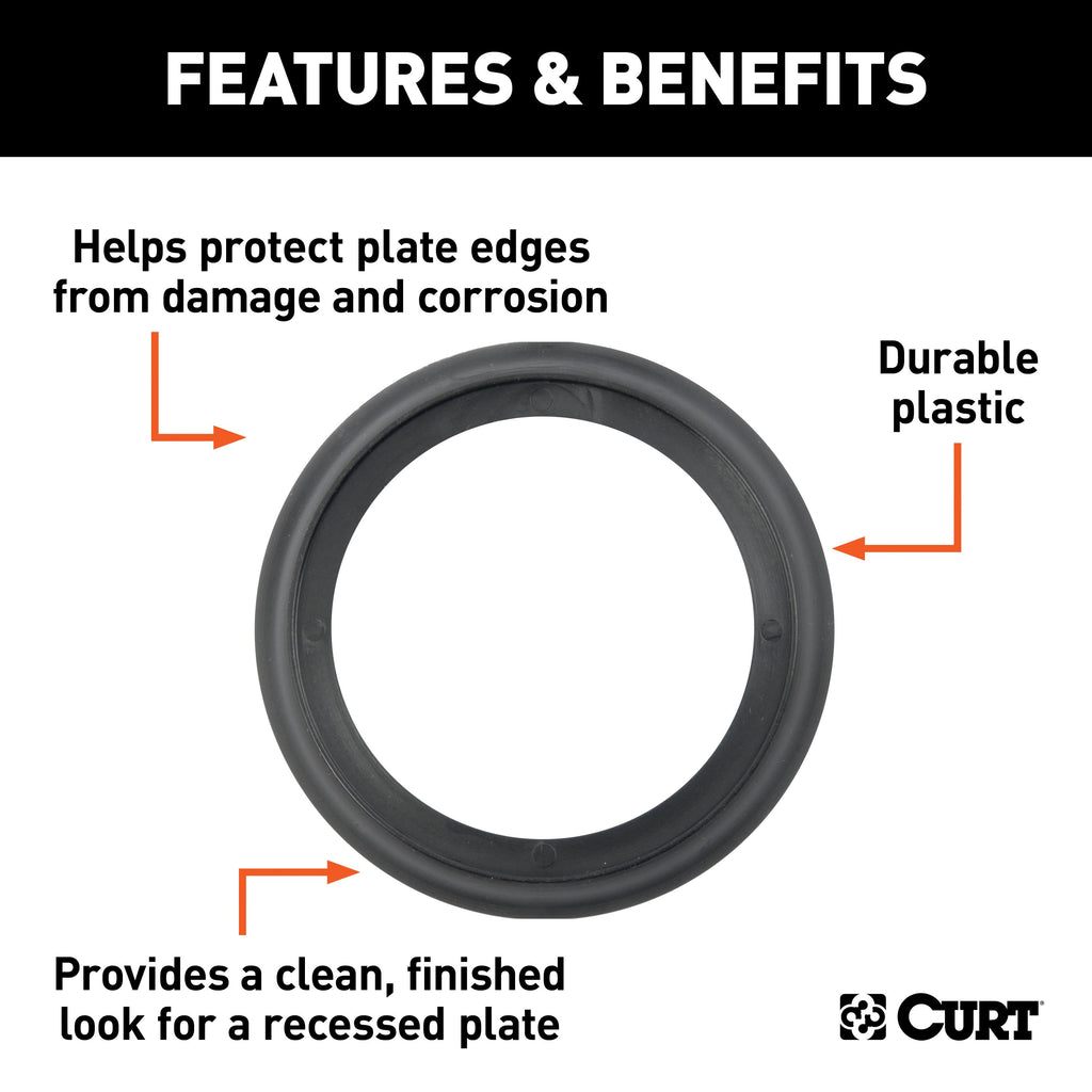 CURT 83720 Tie-Down Backing Plate Trim Ring for #83710
