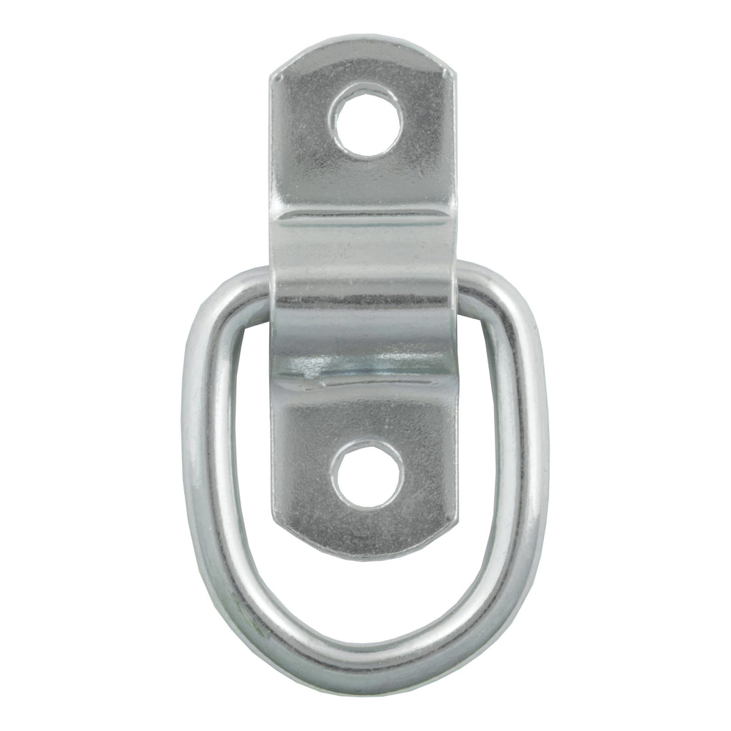 CURT 83730 1" x 1-1/4" Surface-Mounted Tie-Down D-Ring (1,200 lbs, Clear Zinc)