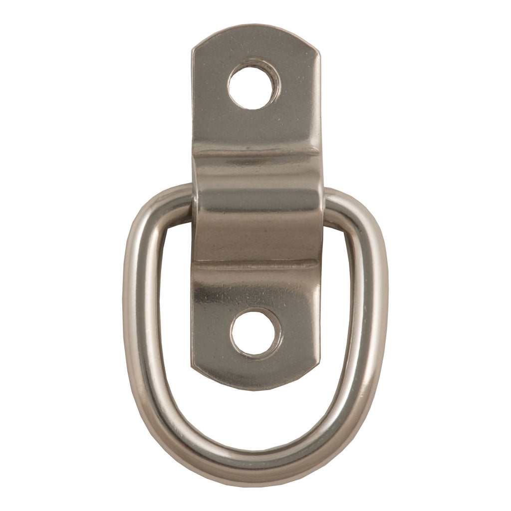 CURT 83732 1" x 1-1/4" Surface-Mounted Tie-Down D-Ring (1,200 lbs, Stainless)