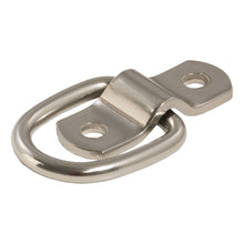 Load image into Gallery viewer, CURT 83732 1" x 1-1/4" Surface-Mounted Tie-Down D-Ring (1,200 lbs, Stainless)