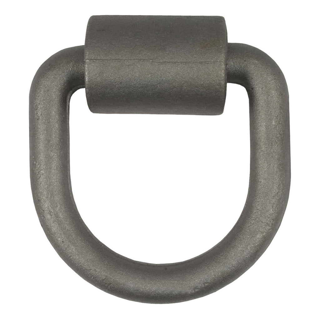 CURT 83750 3" x 3" Weld-On Tie-Down D-Ring (6,100 lbs, Raw Steel)