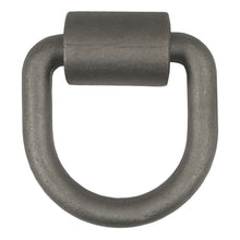 Load image into Gallery viewer, CURT 83750 3" x 3" Weld-On Tie-Down D-Ring (6,100 lbs, Raw Steel)