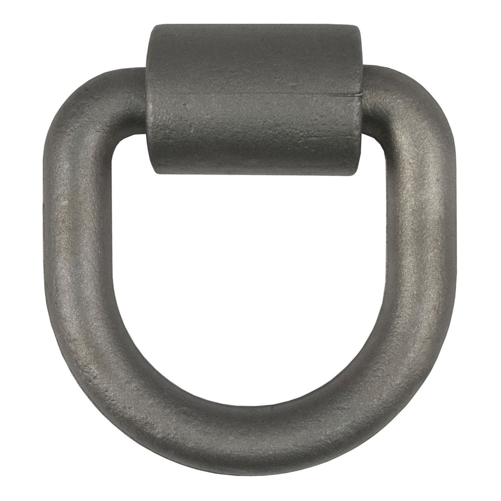CURT 83760 3" x 3" Weld-On Tie-Down D-Ring (8,833 lbs, Raw Steel)