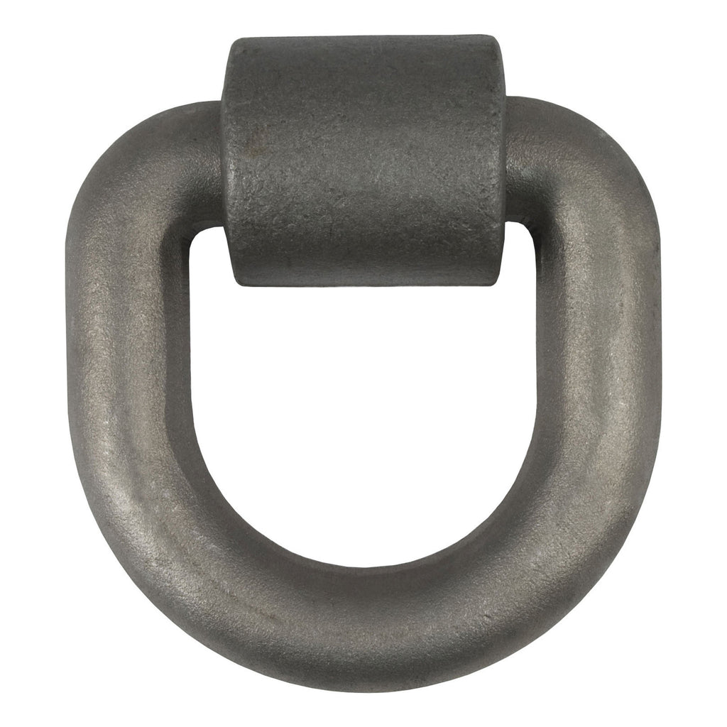 CURT 83770 3" x 3" Weld-On Tie-Down D-Ring (15,587 lbs, Raw Steel)