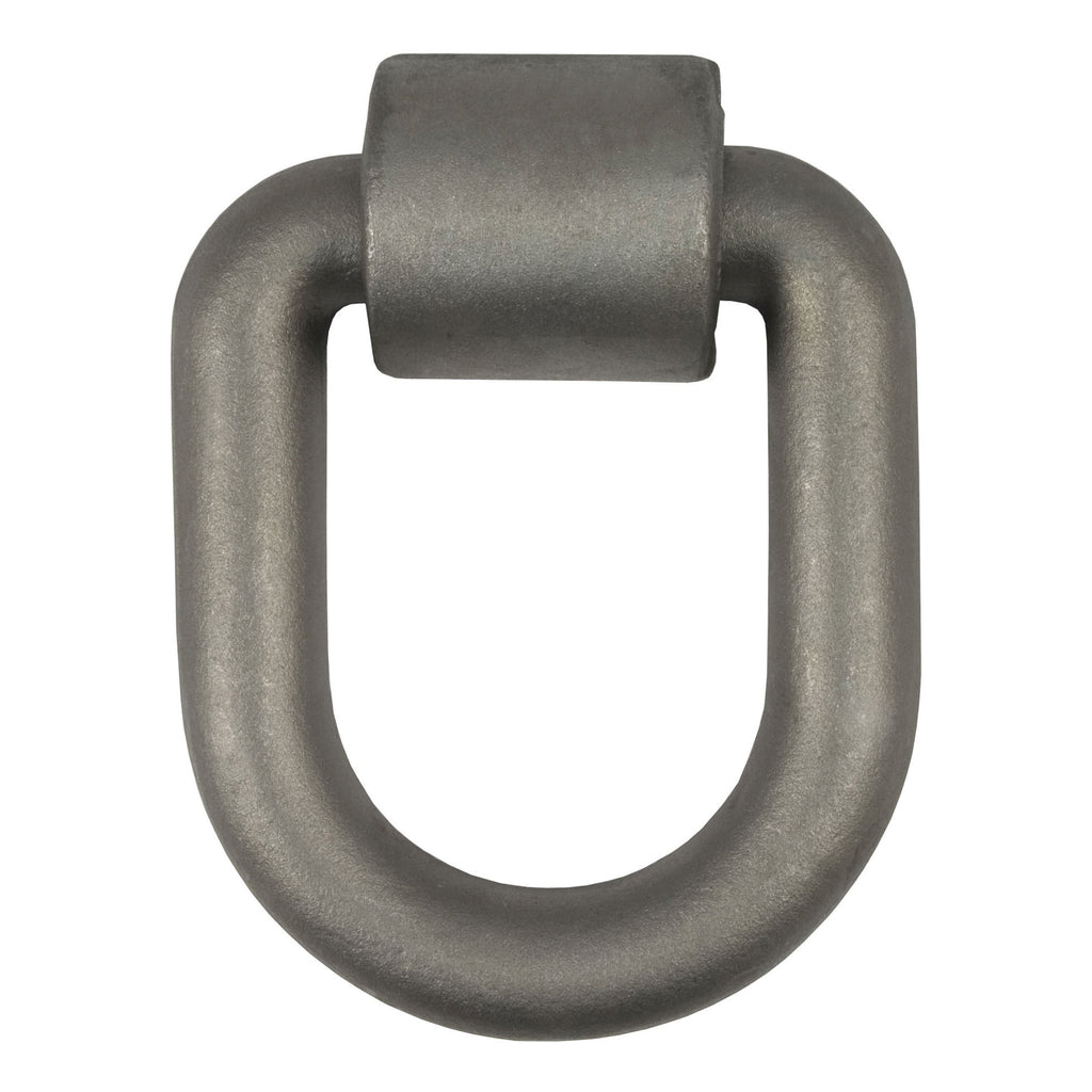 CURT 83780 3" x 4" Weld-On Tie-Down D-Ring (15,587 lbs, Raw Steel)