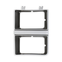 Load image into Gallery viewer, 8384-C10-Rectangle-Headlight-Bezel-Dual-Headlight-Lh-Silver-W-Dark-Argent-G