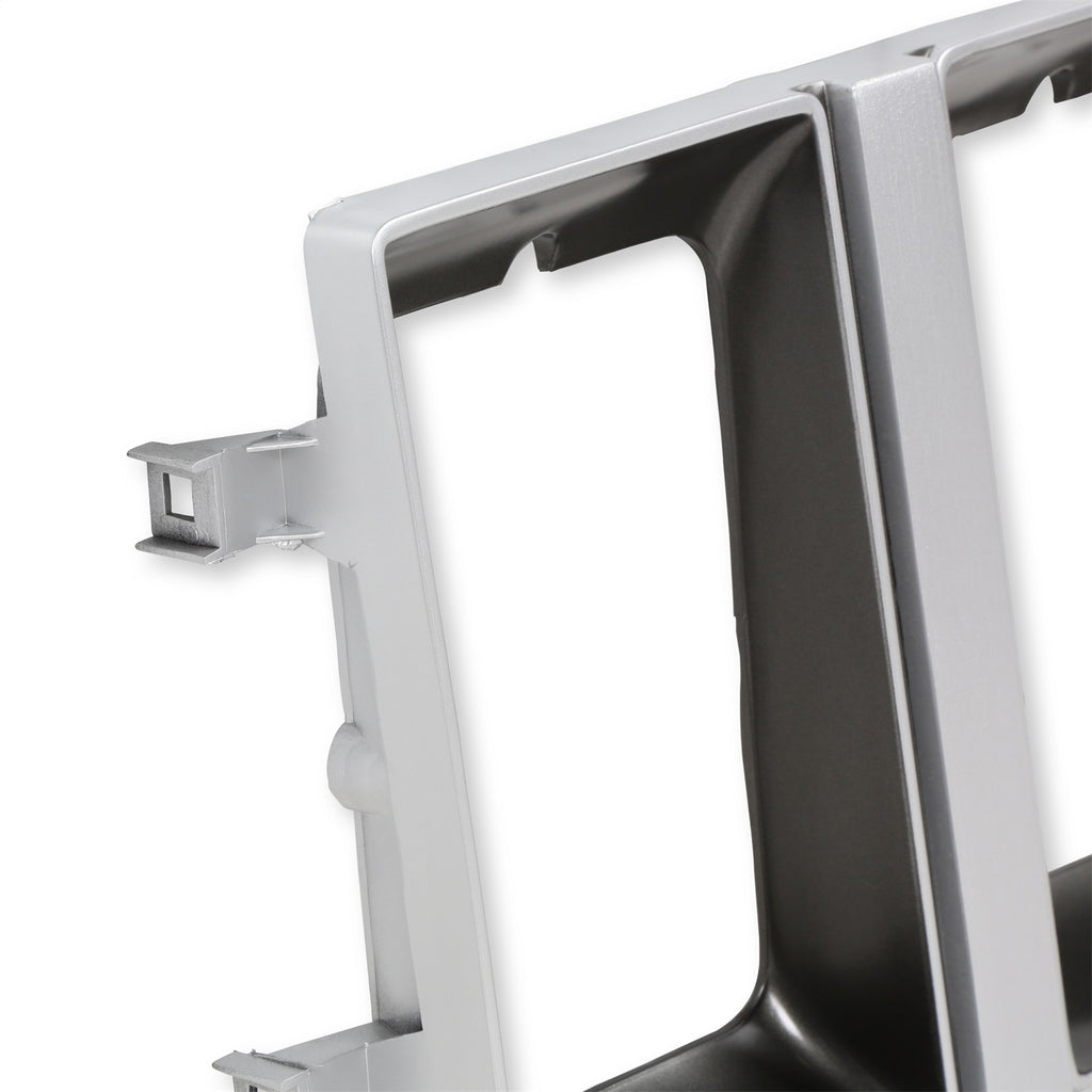 8384-C10-Rectangle-Headlight-Bezel-Dual-Headlight-Lh-Silver-W-Dark-Argent-G