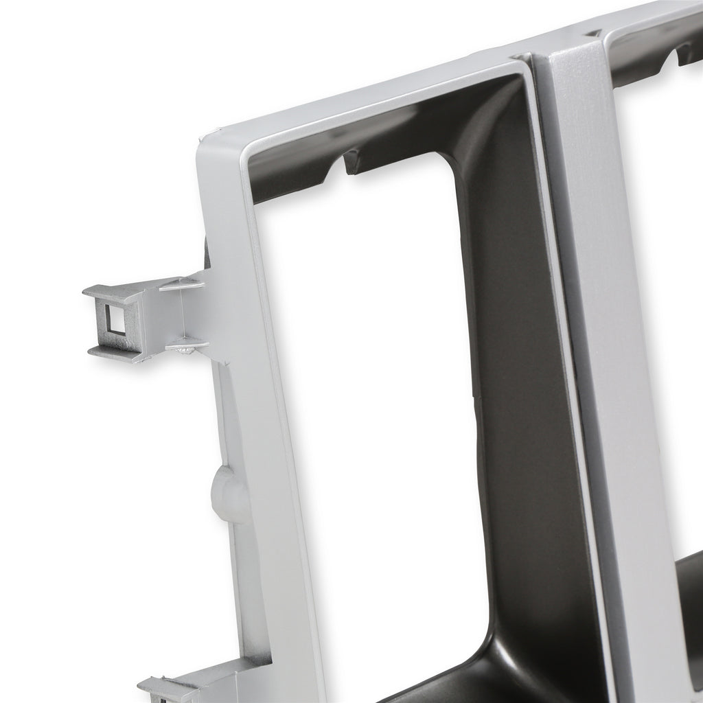 8384-C10-Rectangle-Headlight-Bezel-Dual-Headlight-Lh-Silver-W-Dark-Argent-G