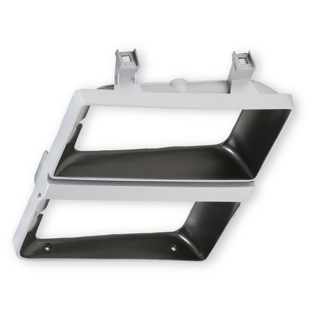 8384-C10-Rectangle-Headlight-Bezel-Dual-Headlight-Rh-Silver-W-Dark-Argent-G