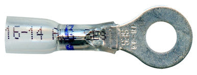 Grote 84-4412 Heat Shrinkable Ring Terminals - Crystal Clear, 16-14 Gauge, 1/4"