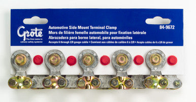 Grote 84-9672 Top Post & Side Mount Automotive Terminal Clamps, Universal Side Terminal