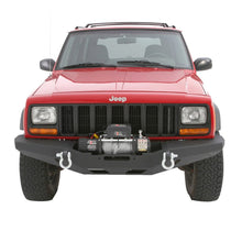 Load image into Gallery viewer, 8401-Cherokee-Xj-24-Dr-Xrc-Rock-Crawler-Winch-Front-Bumper-WDring-Mounts;-Black-Textured