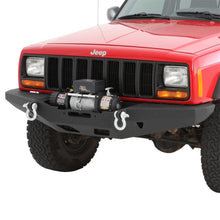 Load image into Gallery viewer, 8401-Cherokee-Xj-24-Dr-Xrc-Rock-Crawler-Winch-Front-Bumper-WDring-Mounts;-Black-Textured