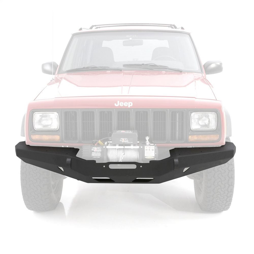 8401-Cherokee-Xj-24-Dr-Xrc-Rock-Crawler-Winch-Front-Bumper-WDring-Mounts;-Black-Textured