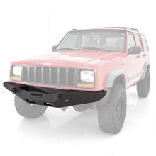 Load image into Gallery viewer, 8401-Cherokee-Xj-24-Dr-Xrc-Rock-Crawler-Winch-Front-Bumper-WDring-Mounts;-Black-Textured