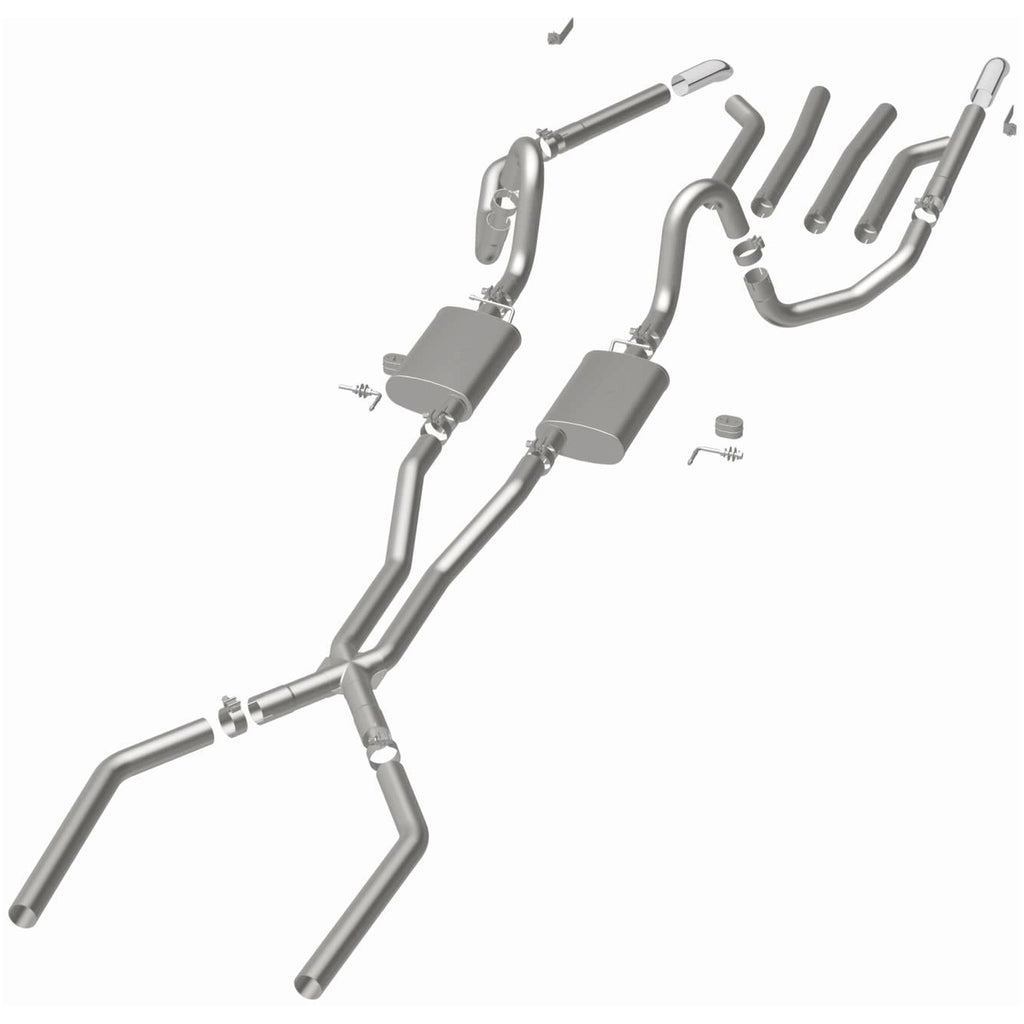 MagnaFlow Exhaust Products 15893 Street Series Polished System for Select Buick Skylark, Buick Special, Chevrolet Chevelle, Chevrolet El Camino, Oldsmobile 442, Oldsmobile Cutlass, Pontiac GTO