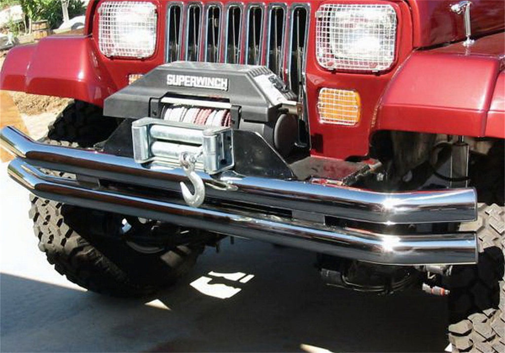 Rampage 8449 Double Tube Bumper for Select Jeep CJ5, Jeep CJ7, Jeep TJ, Jeep Wrangler
