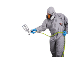 Load image into Gallery viewer, FBS _NOT_FOUND Micro-Gard Waterborne PPE Paint Suit, 100% Micro-Nylon - Gray