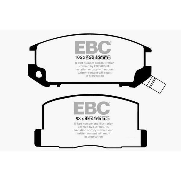 85-90-Toyota-Mr2-1.6-Redstuff-Rear-Brake-Pads