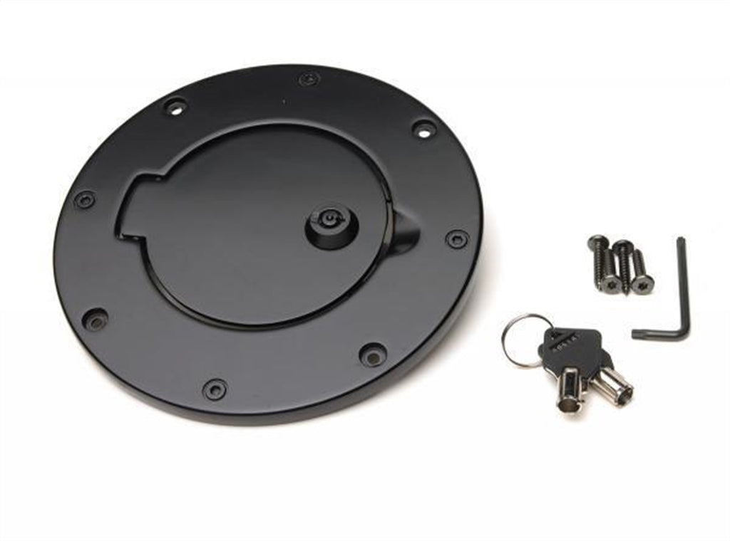 Rampage 85006 Billet Style Fuel Door Cover for Select Jeep TJ, Jeep Wrangler